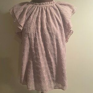 Flutter Sleeve Shell LOFT Blouse